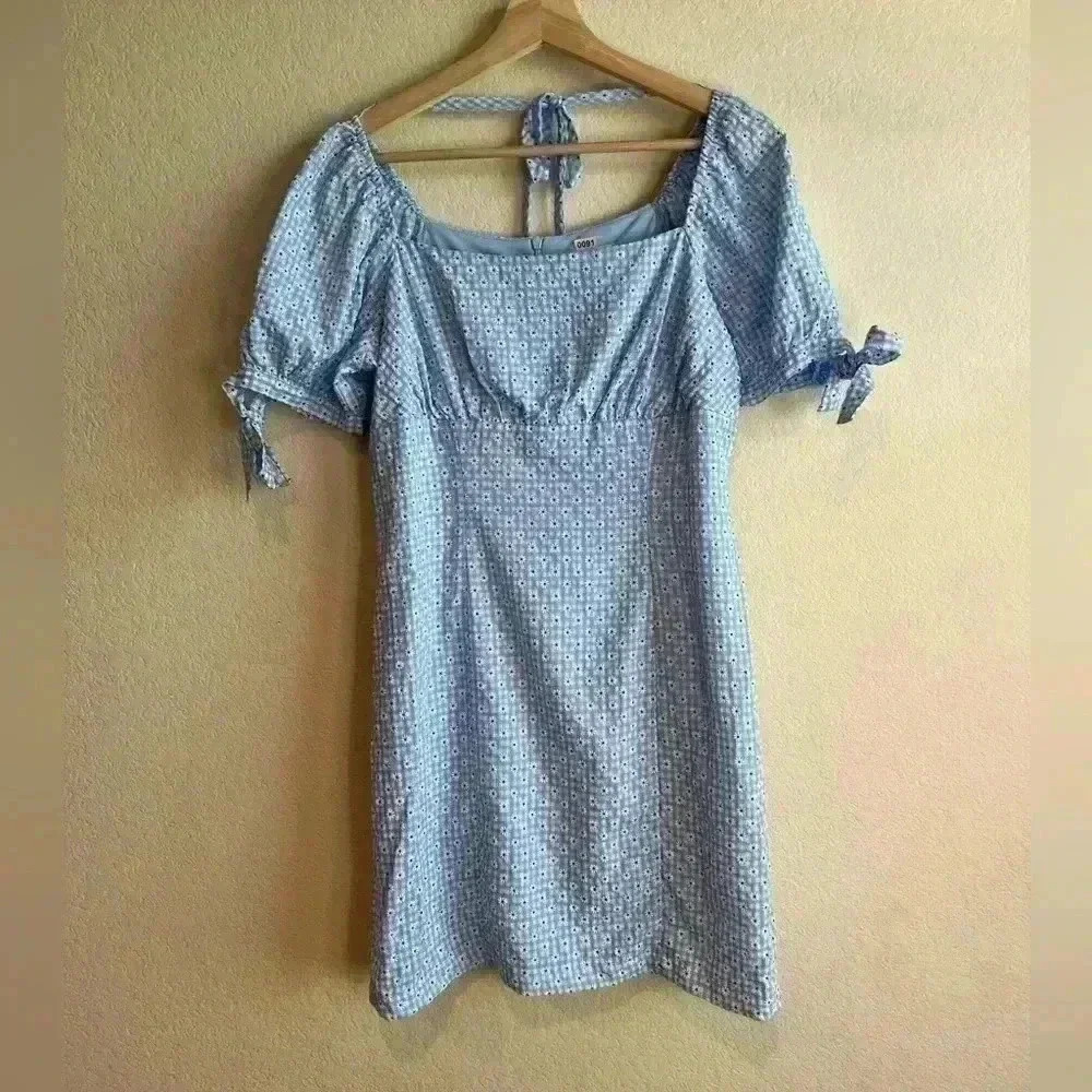 Blue‎ and White  daisy Altard State dress M